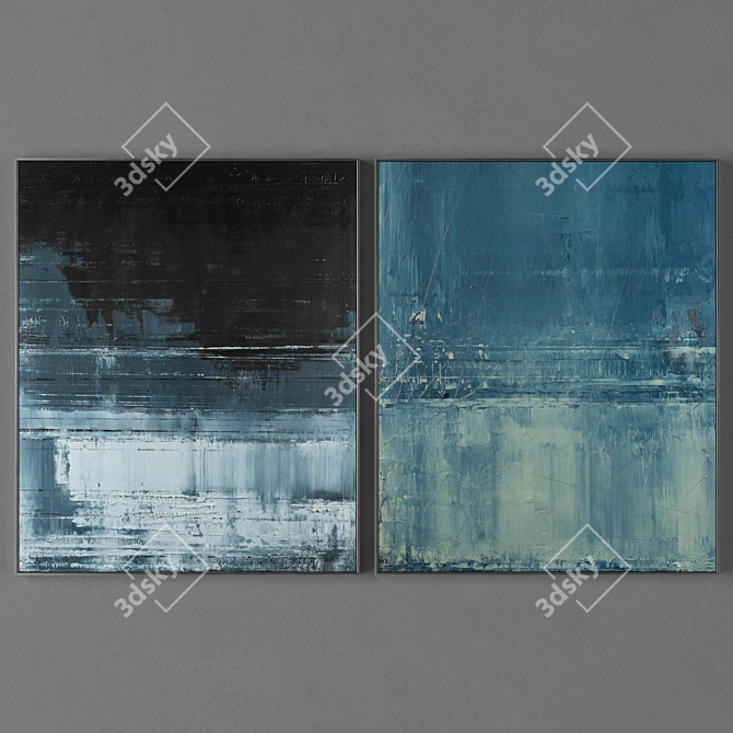 Dual Frame Collection: 800x660mm Frames with 2300x2300 Pixels UV Textures 3D model image 1