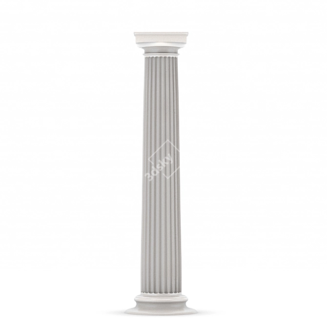 Doric Column: Architectural Elegance 3D model image 2
