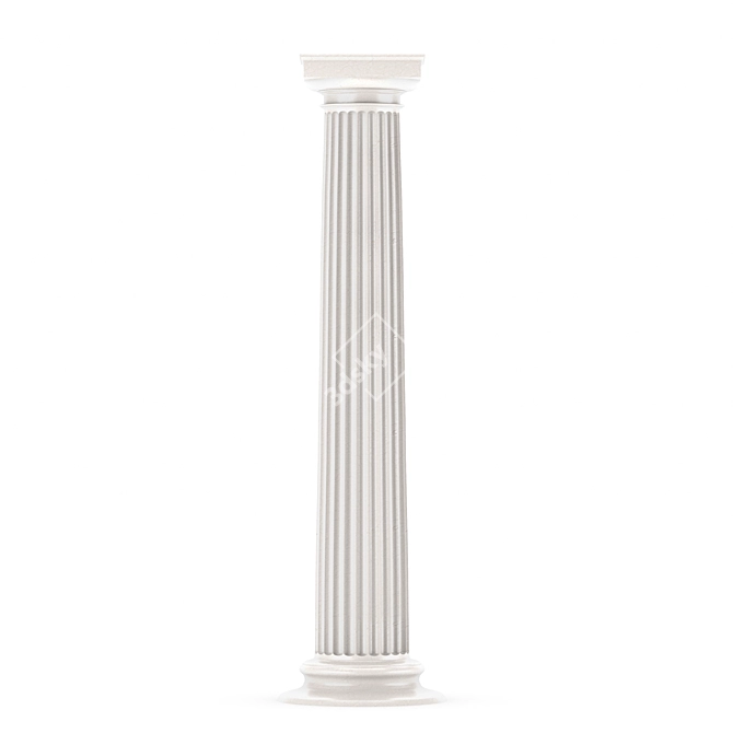 Doric Column: Architectural Elegance 3D model image 3