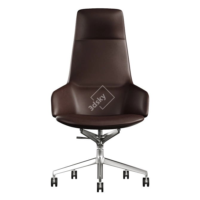 Arper Aston 5-Way Swivel Armchair 3D model image 2