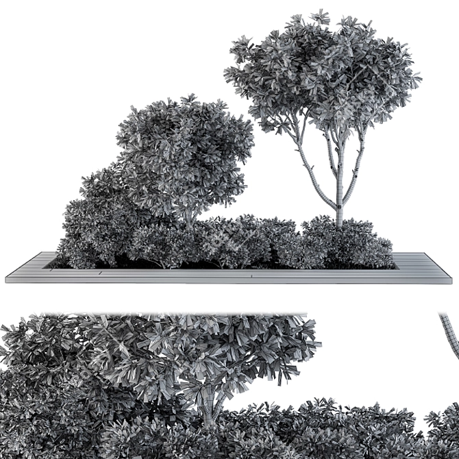 Botanical Oasis: Garden Set 07 3D model image 5