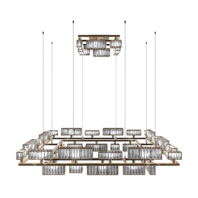 Elegant Glow: TUREX09 Chandelier 3D model image 3