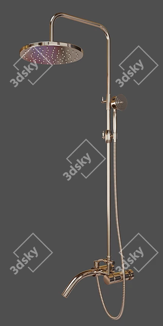 Rozin Bathroom Faucet: Stylish and Reliable 3D model image 5