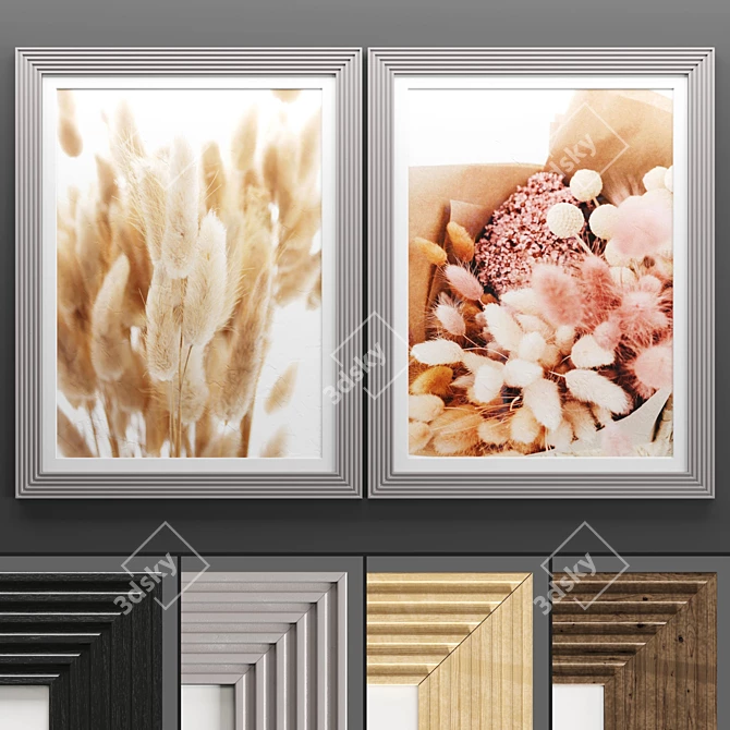 Art Frame 635: Sleek & Stylish 3Dmax Frame 3D model image 1