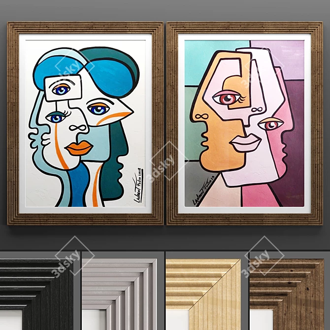 Premium Art Frame 643 - 50x70cm 3D model image 1