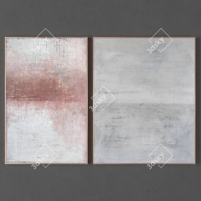 Artistic Frames Collection: 2 Sizes, 2 Textures 3D model image 1