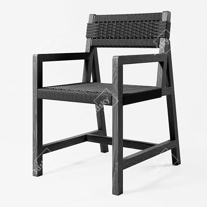 Elegant 3Chair: Perfect Functionality 3D model image 1