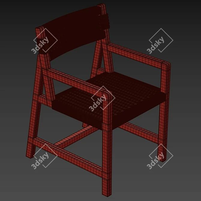 Elegant 3Chair: Perfect Functionality 3D model image 4