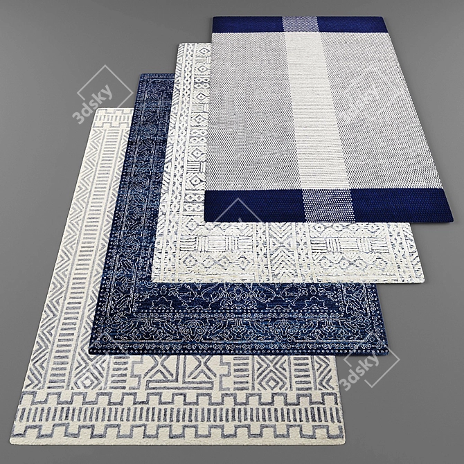 Modern Style Rug Collection 3D model image 1