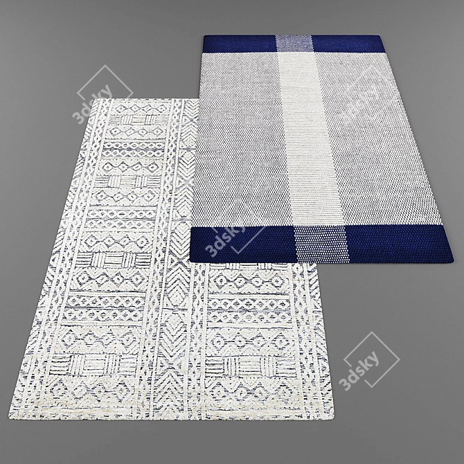 Modern Style Rug Collection 3D model image 2