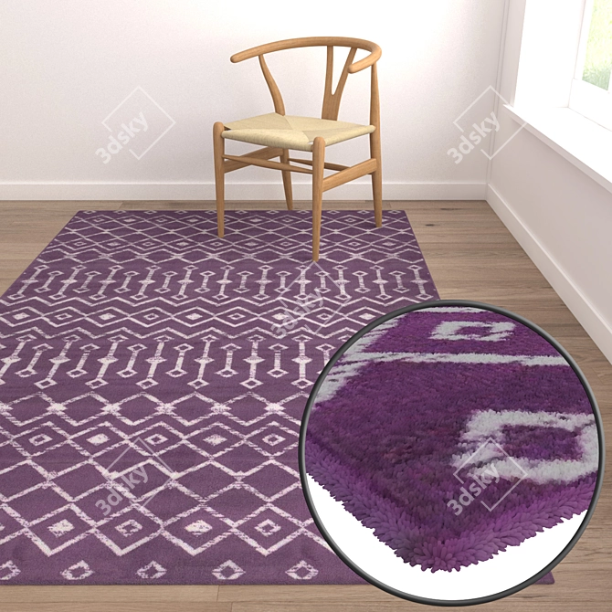 High-Quality Carpet Set for Various Perspectives 3D model image 5