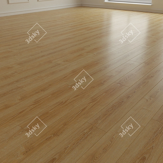 Versatile Laminate Parquet Board 3D model image 2