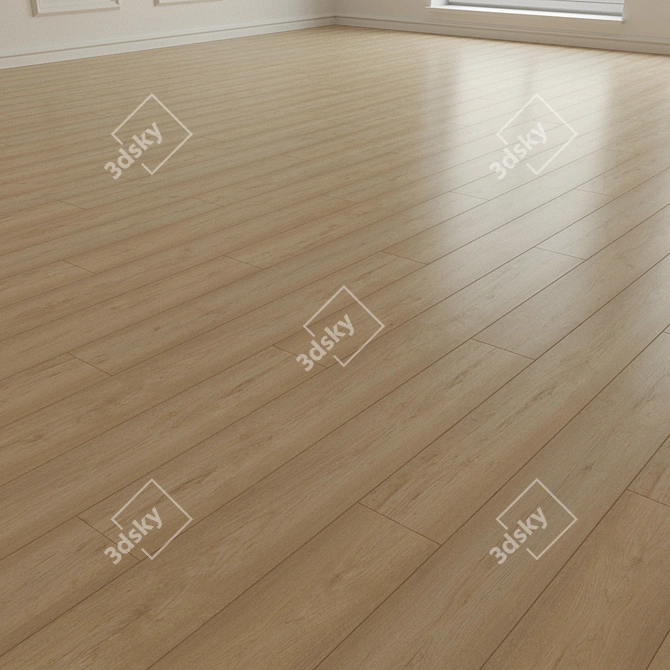 Multi-pattern Laminate Parquet Board 3D model image 2