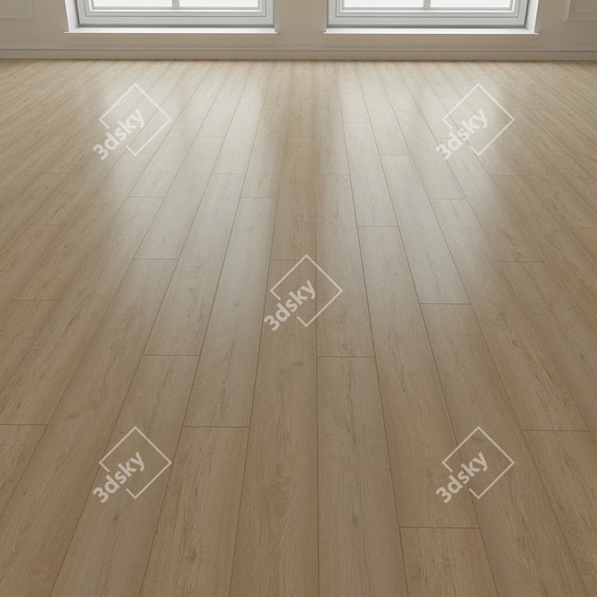 Multi-pattern Laminate Parquet Board 3D model image 3