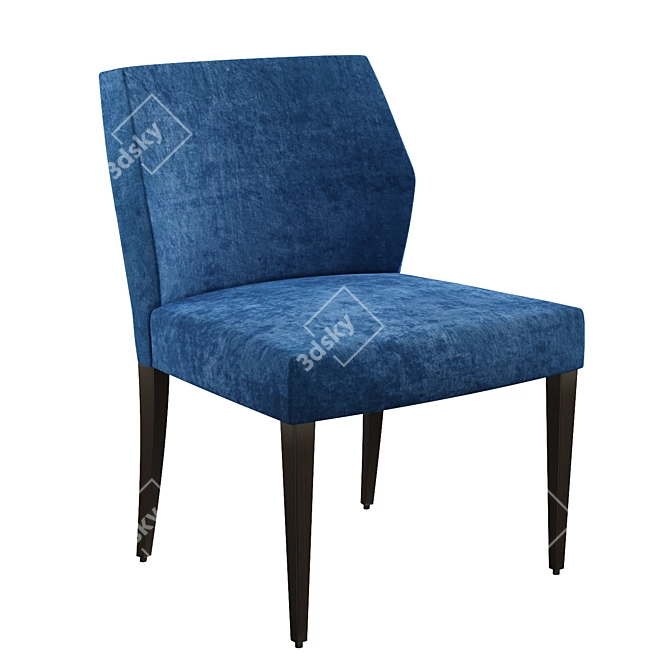 Versmissen Jasy: Stylish Fabric Dining Chair 3D model image 1