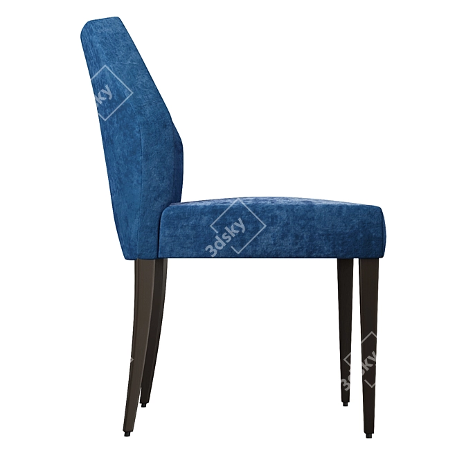 Versmissen Jasy: Stylish Fabric Dining Chair 3D model image 3