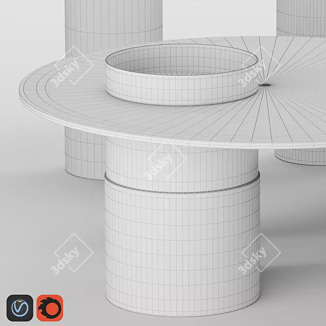 Gallotti & Radice Haumea: Elegant Contemporary Furniture 3D model image 4