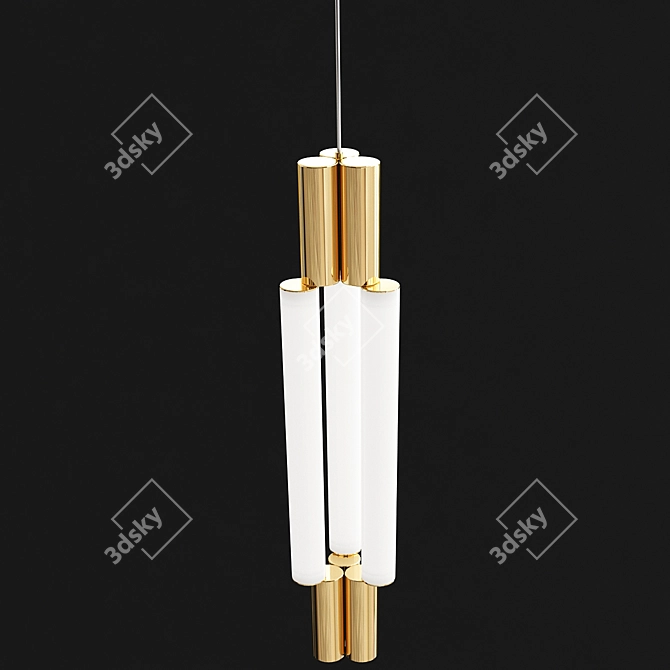 Glowing Signal Pendant 3D model image 2