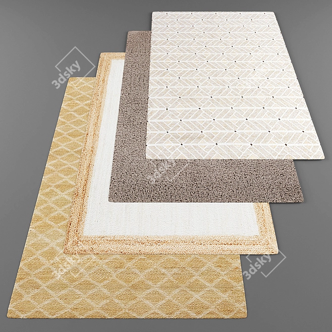 Modern Style Rug Collection 3D model image 1