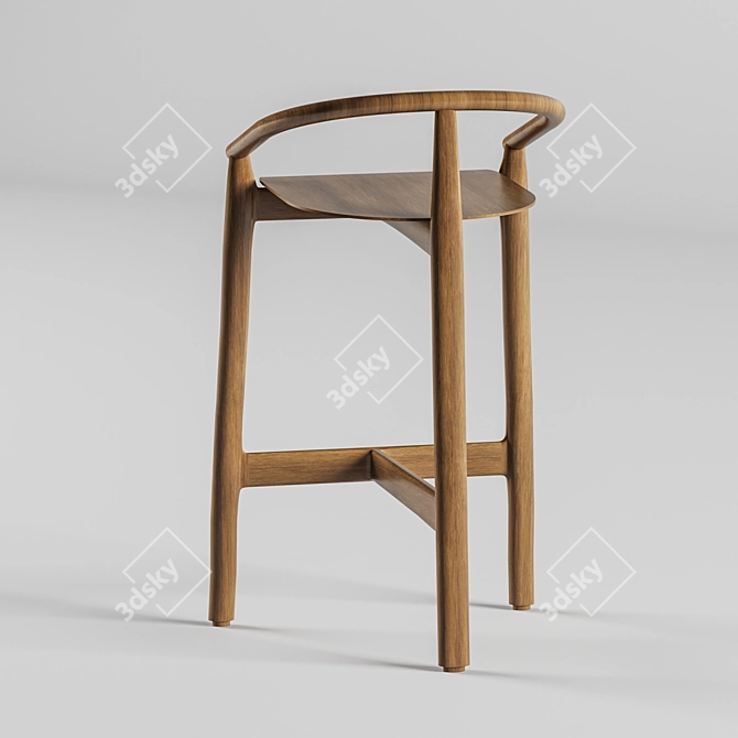 Title: EVO H-2940 Bar Stool: Stylish and Comfortable 3D model image 2