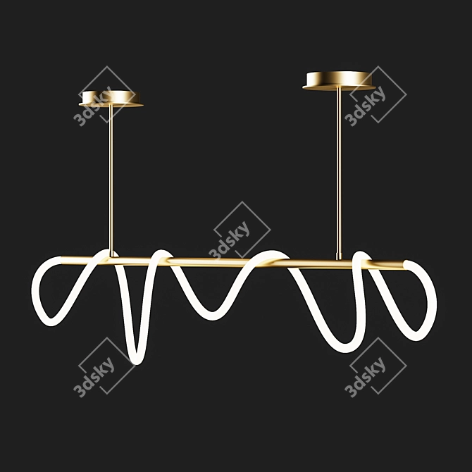 Glorify L: Elegant LED Pendant Lamp 3D model image 3