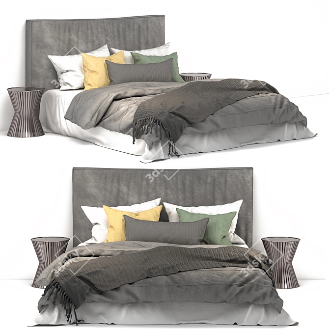 3D Max 2014 + V-Ray: Ultimate Bed Design 3D model image 6