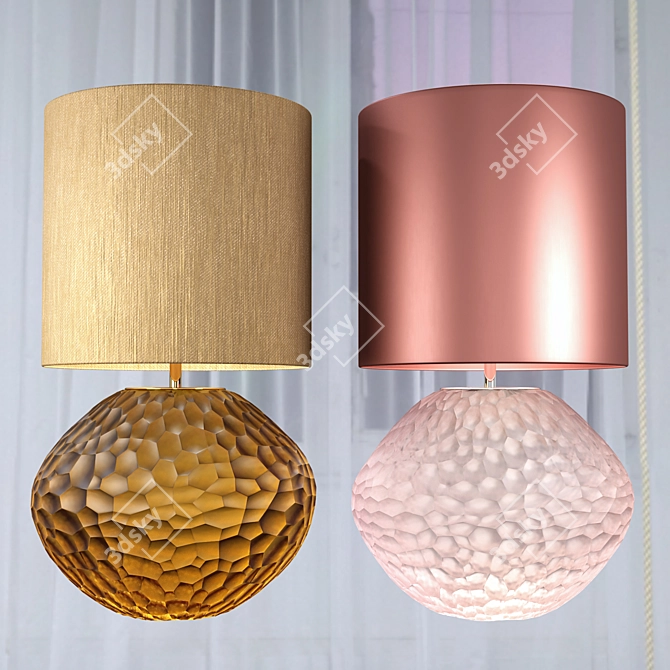 Blush Amber Table Lamp - Atacama 3D model image 8