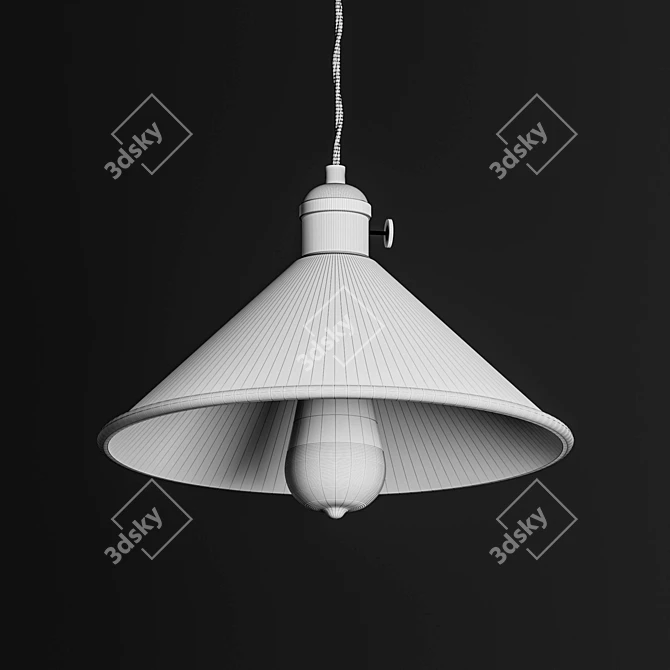 Industrial Pendant Lamp Lampatron Braid 3D model image 3