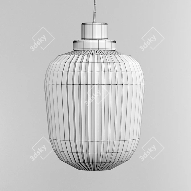 Elegant Brass Pendant Lamp 3D model image 3