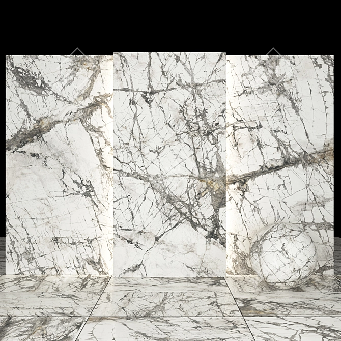 Invisible Gray Textured Slabs 3D model image 1