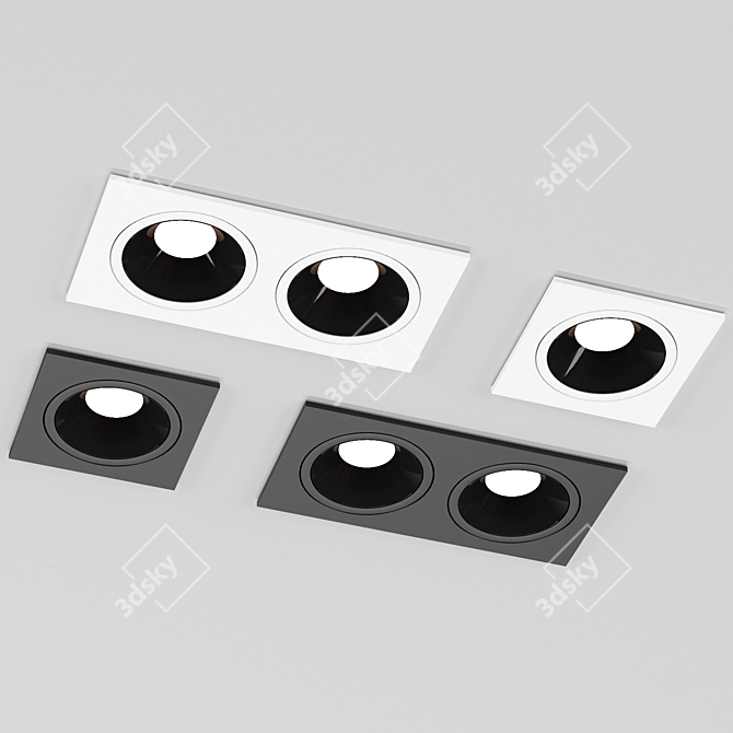 LED Ceiling Light Spot 001 - Illuminate Your Space! 3D model image 4