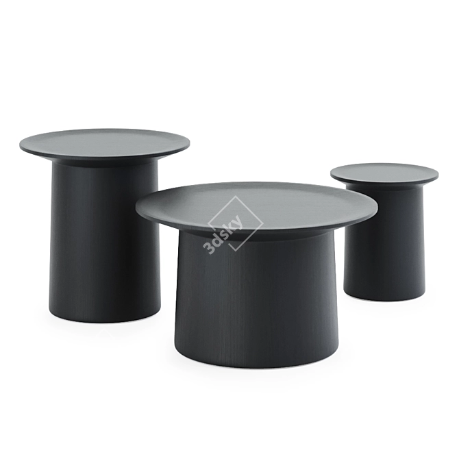 Stylish Coco Coffee Table Set 3D model image 3