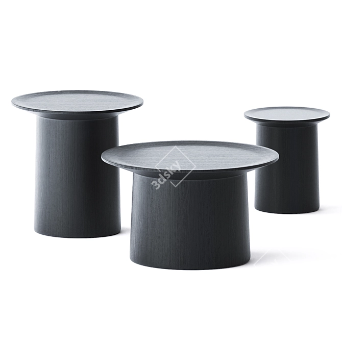 Stylish Coco Coffee Table Set 3D model image 13