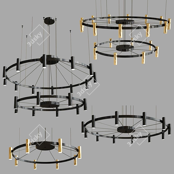 Laverd Wheel Suspension Lights 3D model image 1