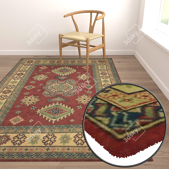 Luxury Carpet Set: High-Quality Textures 3D model image 5