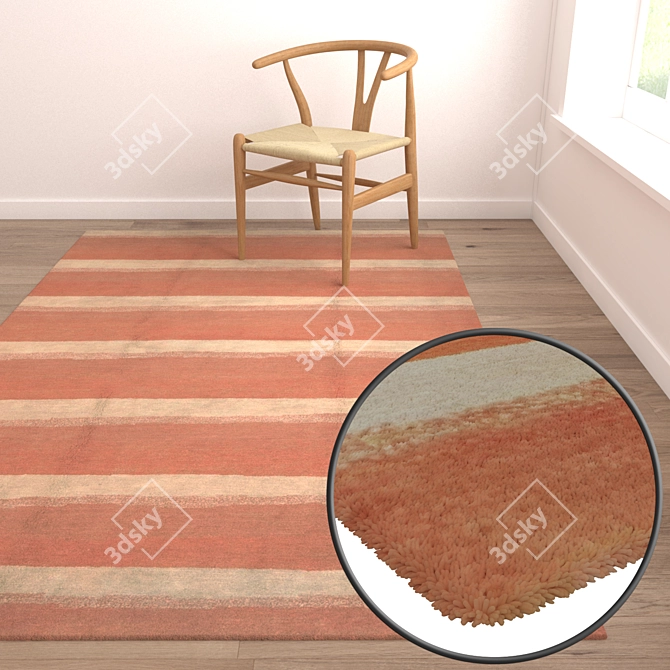 Luxury Carpets Set 3D model image 5