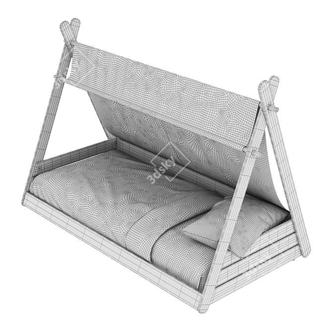 Siffroy Children's Bed - Stylish & Spacious 3D model image 5