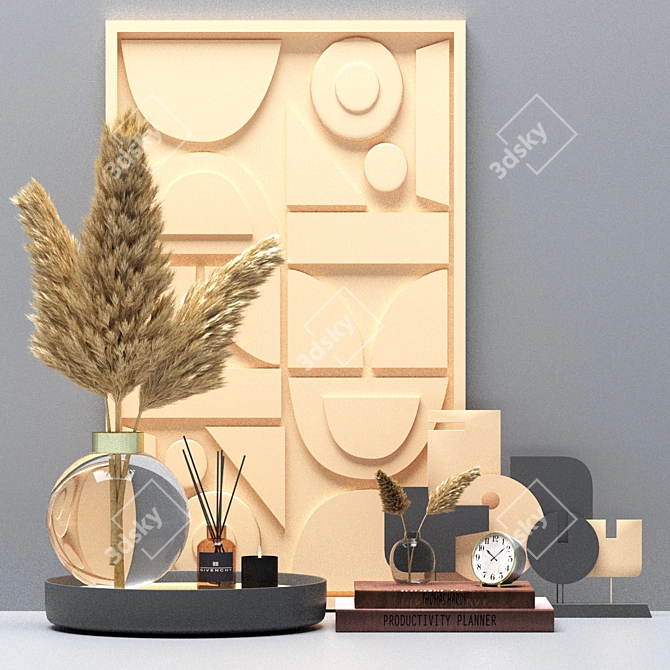 Elegant Decor Set for Any Space 3D model image 10