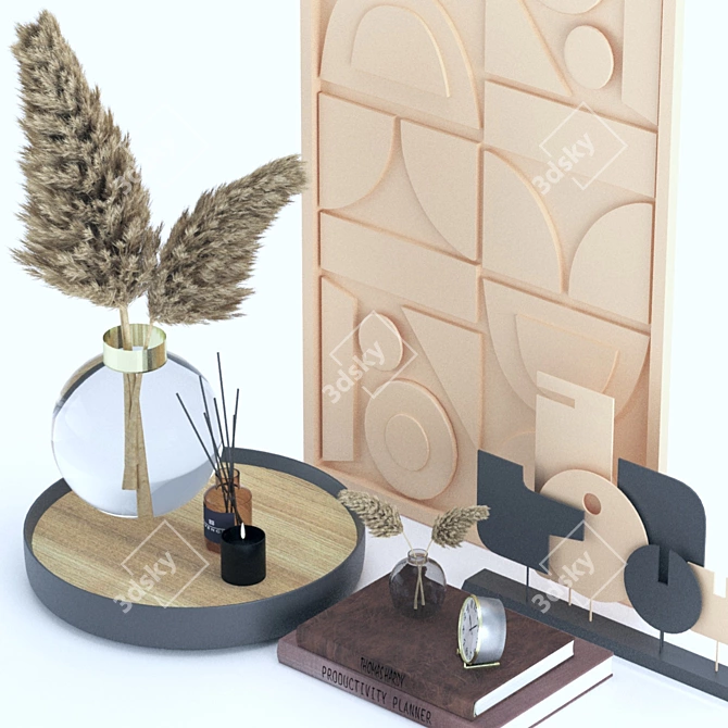 Elegant Decor Set for Any Space 3D model image 13