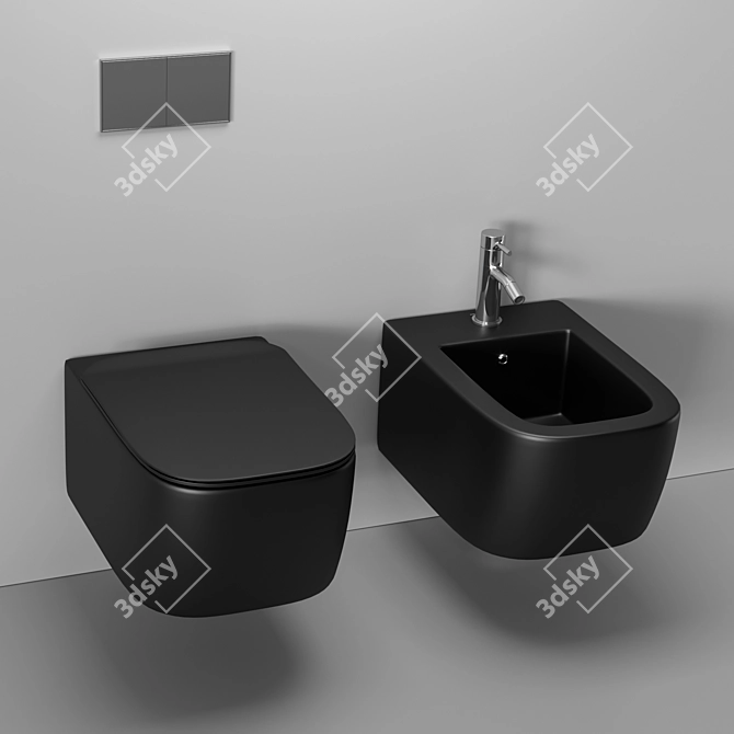 Antonio Lupi Komodo Wall-Hung Toilet 3D model image 1