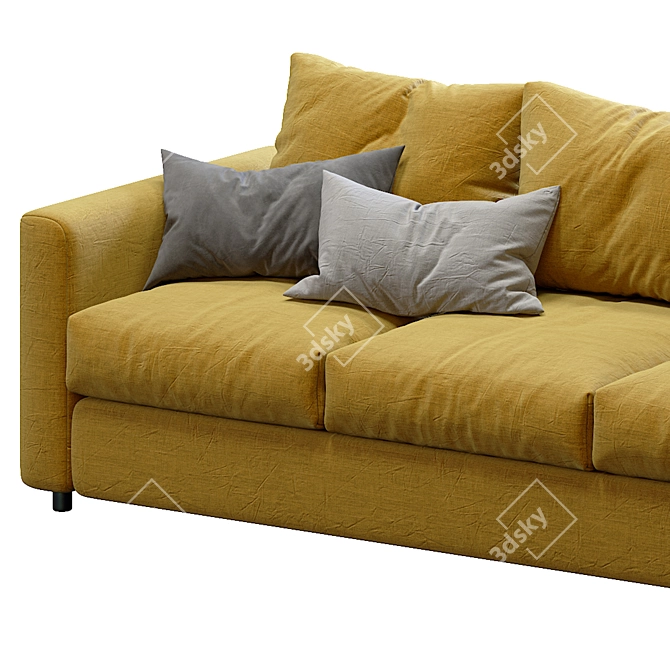Elegant Vimle 3-Seat Sofa 3D model image 3