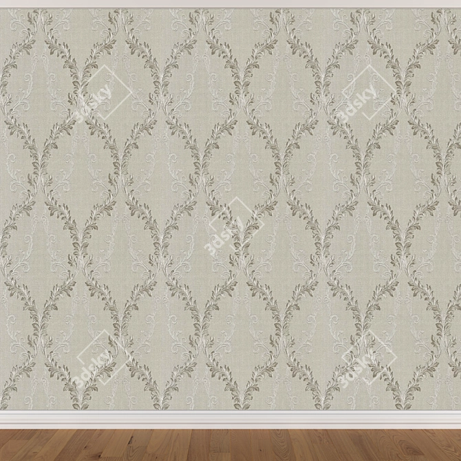 Seamless Wallpaper Set (3 Colors) 3D model image 3