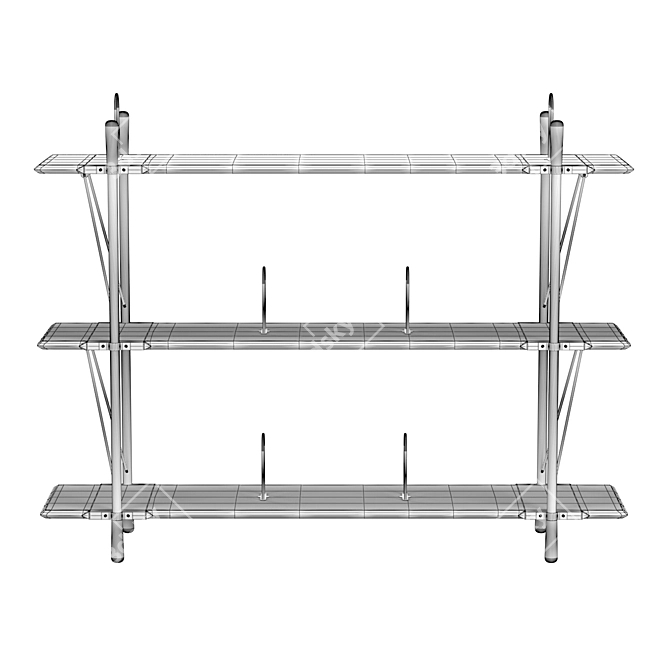 Brandywine Wide Shelf - Stylish Storage Solution 3D model image 5