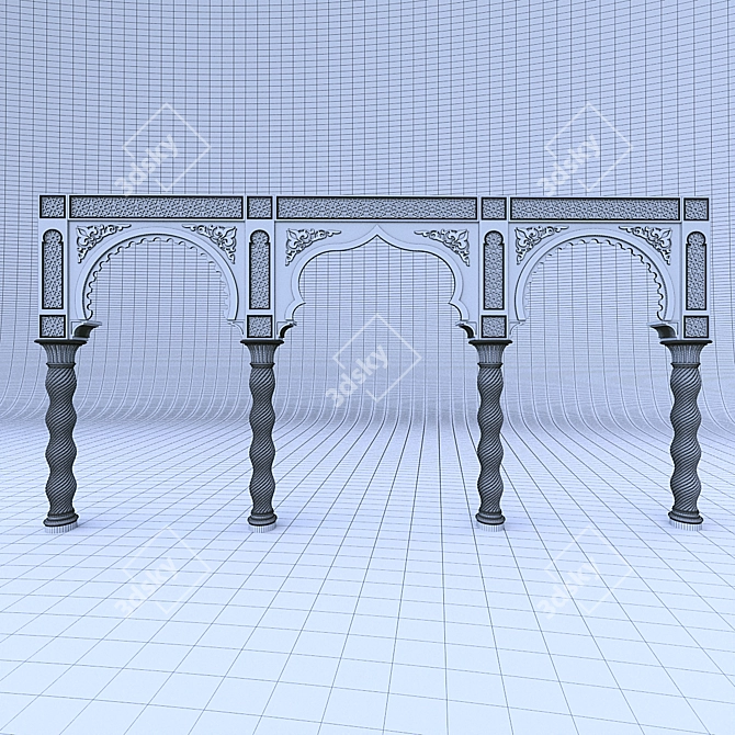 Moroccan Arch Wall Decor 3D model image 3