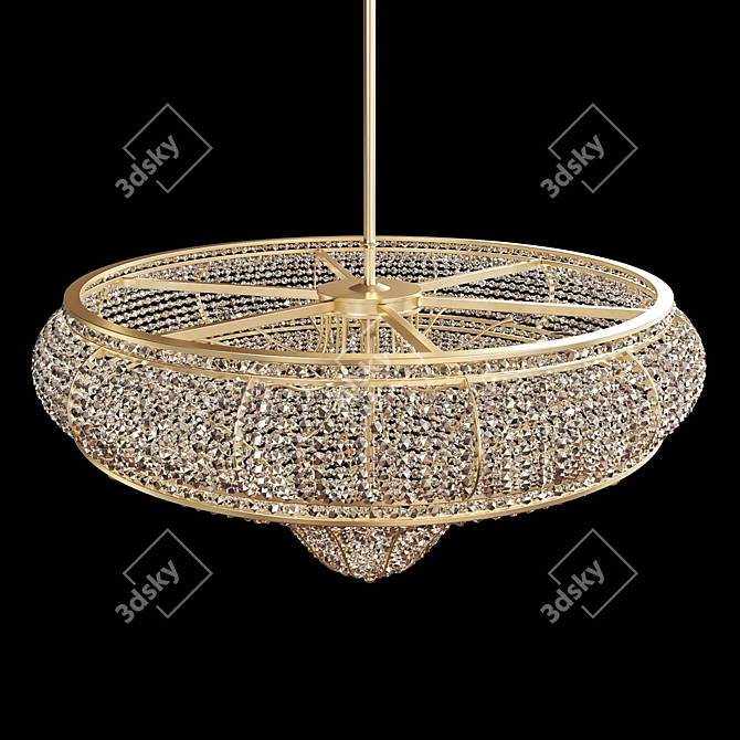 Gilded Sands Chandelier 3D model image 3