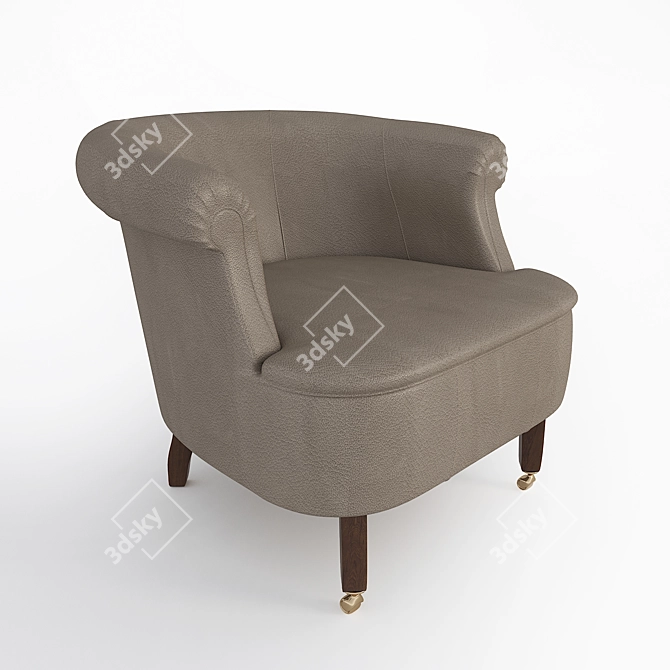 Classic Italian Luxury Armchair: Poltrona Frau Club 3D model image 1