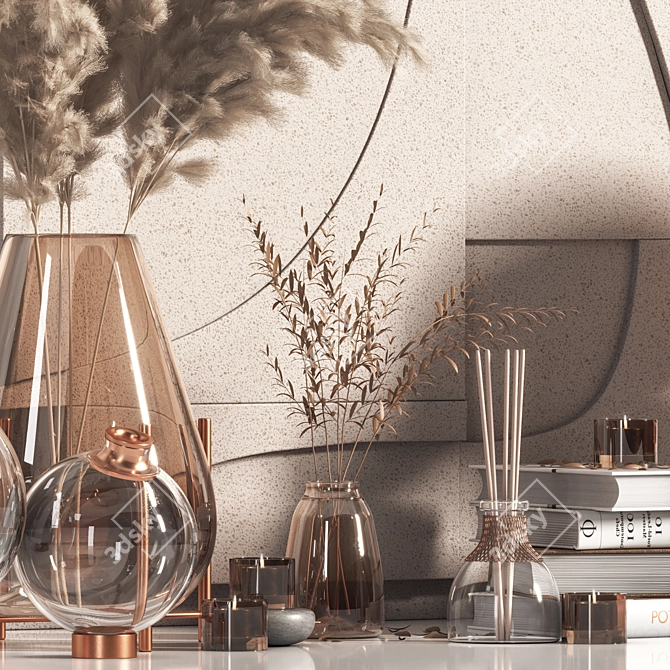 Elegant Decor Set -3dsMax Corona Vray 3D model image 3