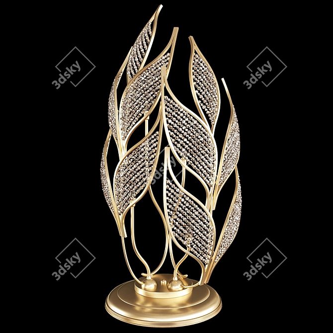 Elegant Swarovski Crystal Chandelier 3D model image 2