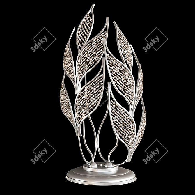 Elegant Swarovski Crystal Chandelier 3D model image 3