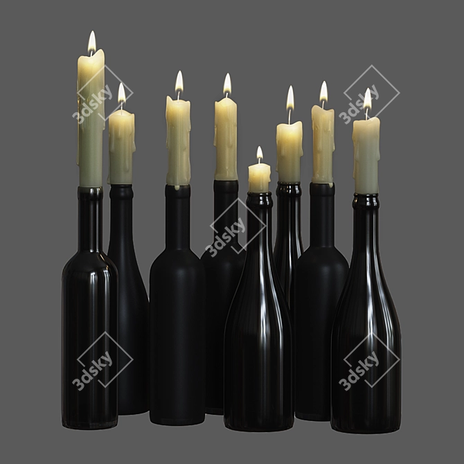 Bottle Cap Candleholders 3D model image 1